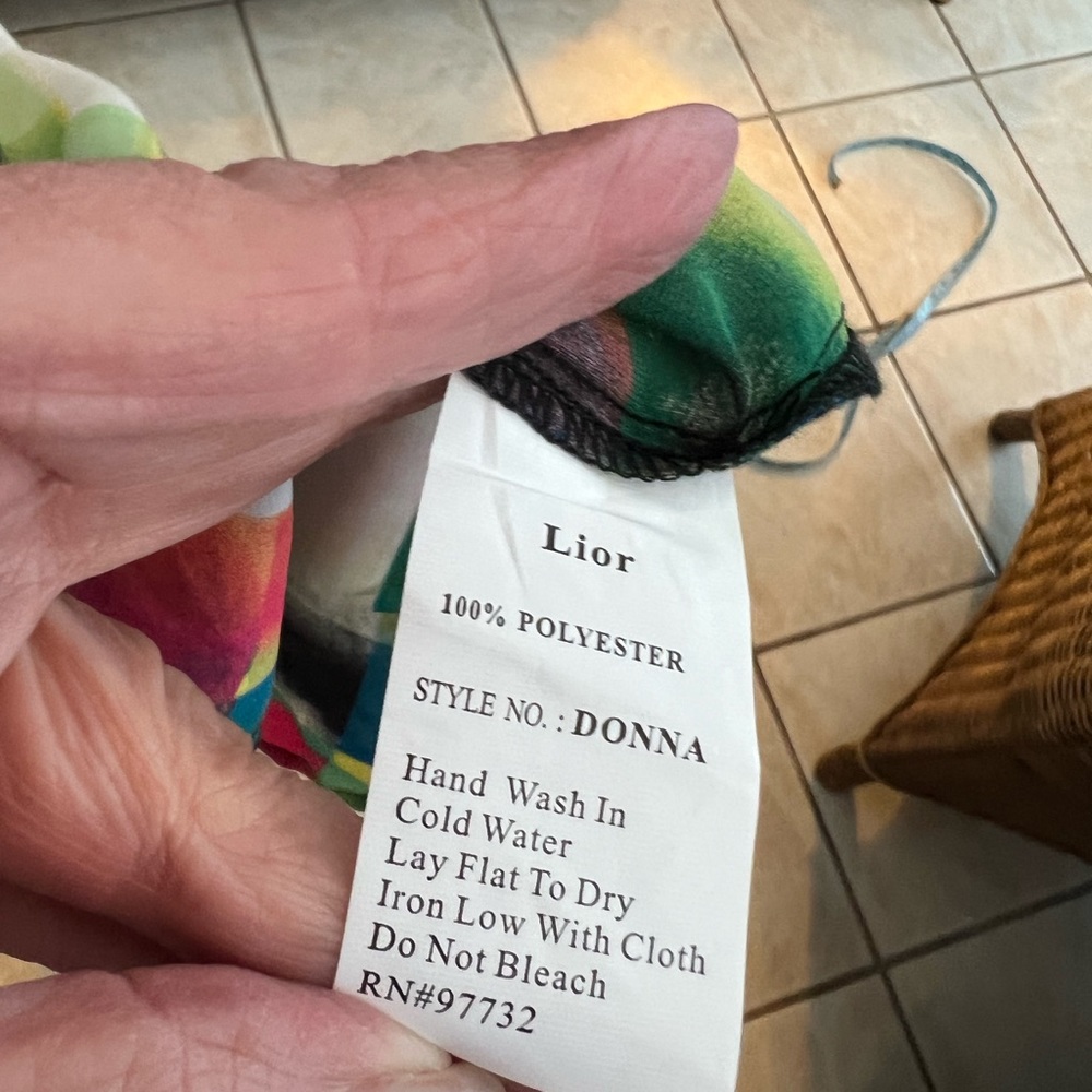 Multi Colored Color Block Tunic Top Size Large By… - image 7